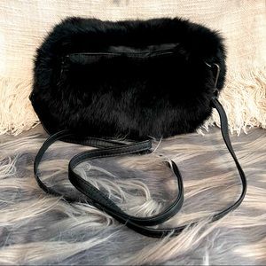 Gorgeous Real Rabbit Fur Purse/Muff by Overland